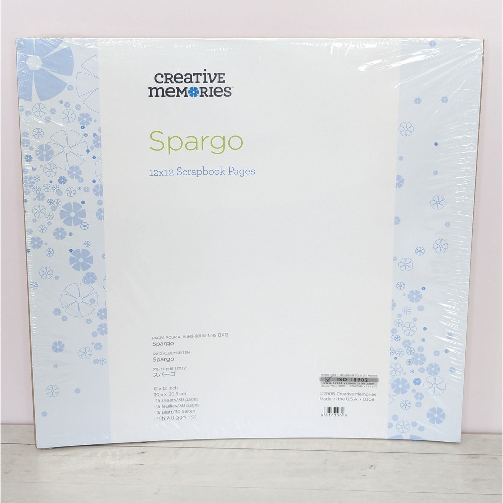 NEW Creative Memories 12x12 SPARGO Album Pages TRUE SIZE 15 Sheets/30 Pages NIP